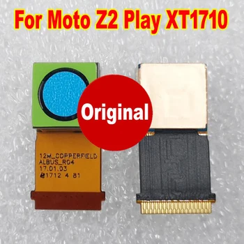 100% Pôvodnej Pracovnej Zadné Zadná Kamera Pre Motorola Moto Z2 Hrať XT1710 Veľkého Hlavného Modulu Fotoaparátu Telefónu flex kábel, Náhradný