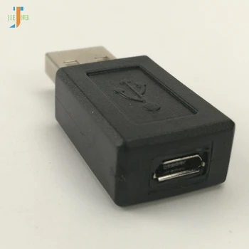 100ks/veľa High Speed USB 2.0 Male Micro USB Samicu Converter Adaptér Konektor Samec Samica Klasický Jednoduchý Dizajn, Čierna