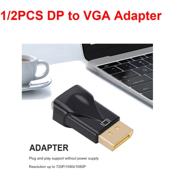 1080P DP na Konvertor VGA Adaptér DisplayPort Display Port Male na VGA Žena Prevodník pre PC Projektor DVD, TV, Notebook, Monitor