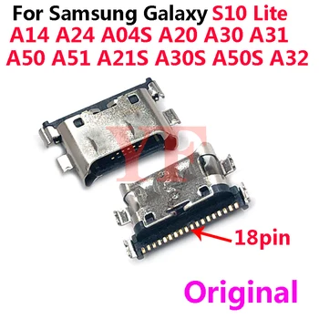 10PCS Pôvodný Pre Samsung A14 A24 A04S A20 A30 A50 A21S A30S A50S A32 S10 Lite cez USB Port Dock Konektor Konektor Zásuvka