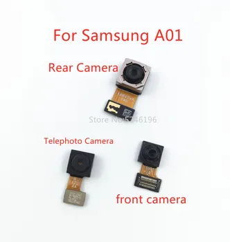 1pcs Späť veľkého Hlavného Zadná Kamera, predná kamera Modul Flex Kábel Pre Samsung Galaxy A01 A015 SM-A015F Pôvodné Nahradiť Časť