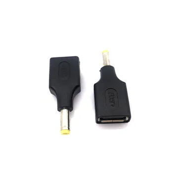 1pcs USB 2.0 A na DC Napájací konektor 5.5*2.5 5.5*2.1 5.5*1.7 4.8*1.7 4.0*1.7 3.0*1.1 2.5*0.7 mm DC samica Konektor pre Adaptér