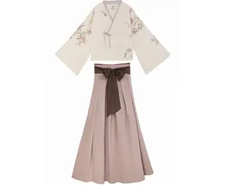 2023 Bavlna Žien Na Plný Rukáv Japonské Kimono Yukata Kórejský Tradičné Šaty Hanbok Kostým Hanbok Tlač Hanfu Šaty