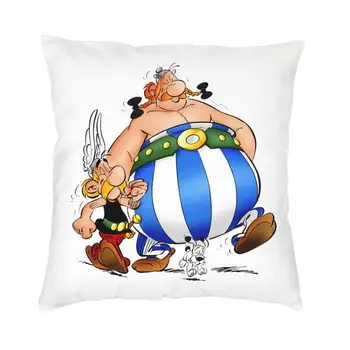 Anime Asterix Obelix Idefix Moderné Hodiť Vankúše Domov Dekoratívne 3D Vytlačené Vankúš Sofa autosedačky obliečka na Vankúš