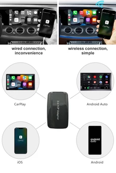 Bezdrôtové Carplay Ai Box Na Porshe Chevrolet bol interiér/Volt/Rovnodennosti CP300 IOS a Android Dongle Multimediálny Prehrávač