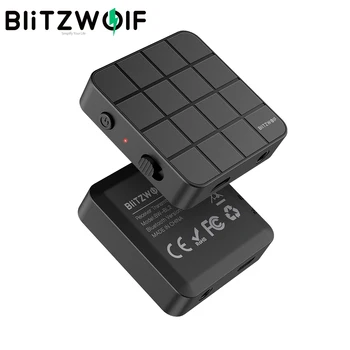 BlitzWolf BW-BL2 Bezdrôtový bluetooth5.0 Prijímač, Vysielač 2 v 1 Mini Prenosné 3.5 mm Aux bluetooth Adaptér pre PC, TV, konektor pre Slúchadlá