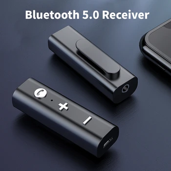 Bluetooth Adaptér 5.0 Bezdrôtové Bluetooth Prijímač Pre 3,5 mm Jack pre Slúchadlá Aux Audio Prenos Hudby Pre Slúchadlá