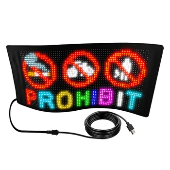 Bluetooth LED Displej Správu Rolovanie Sign Board Ultra-tenké, Mäkké, Flexibilné Led Panel Auto Displej Pre Obchod, Reklama
