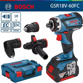 Bosch GSR18V-60FC Akumulátorový Vŕtací Striedavý Elektrický Skrutkovač Power Ovládač Ručné Vŕtačky Profesionálne Multifunkčné Lítium-Drill
