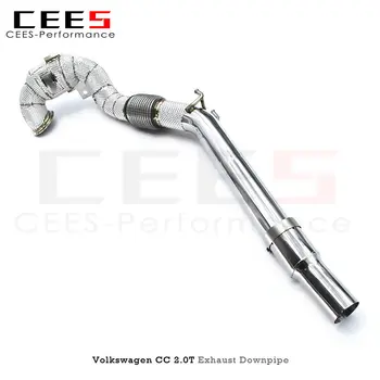 CEES Catless downpipe Pre VW/Volkswagen CC 2.0 T 2015-2022 Výfukový systém z Nehrdzavejúcej Ocele Downpipe bez katalyzátora Výfukových potrubí