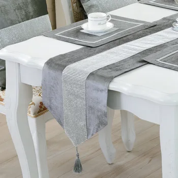 Cezhraničné stôl runner stolové vlajky, čaj obrus, jedálenský stôl handričkou, moderný a jednoduchý, moderný stolný podložka, diamant