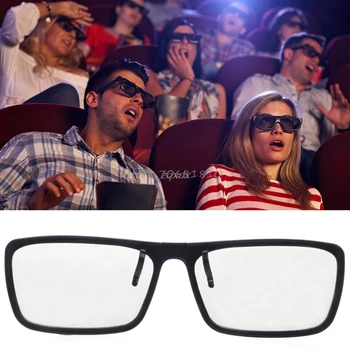 Clip-On Typu Kruhové Pasívne Polarizované 3D Okuliare Pre TV Real 3D Kino 0.22 mm