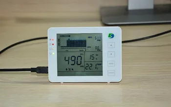 Desktop Kvalitu Vzduchu v Interiéri monitor CO2, CO2 analyzer teplota a vlhkosť tester s Max/Min vyvolať hodnota funkcie