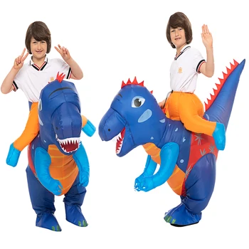 Deti Roztomilý Dinosaurus Nafukovacie Obleky, Kostýmy Šaty Maskot Halloween Party Cosplay Kostýmy pre Muža, Ženy Chlapci Dievčatá