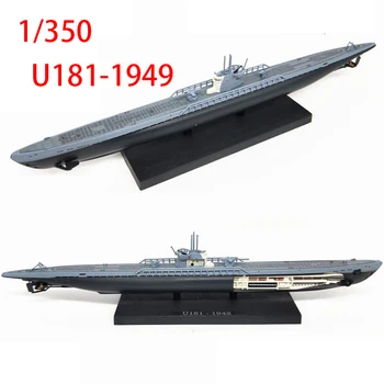 Diecast 1:350 Rozsahu nemeckej U-loď, Ponorka U181 druhej svetovej VOJNY Zliatiny vojnová loď Loď Model AT02 Darčeky, Hračky pre Chlapcov Kolekcia pre Dospelých