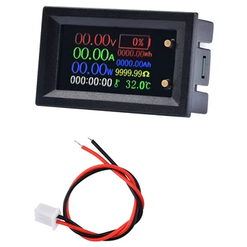 Digitálny Voltmeter Ammeter Multifunkčný Tester IPS Napätia, Prúdu Energie Batérie Elektriny Test Meter