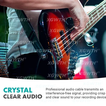 Gitary, Basy Nástroj Audio prepojovací Kábel pre Shure Telo Pack Bezdrôtový Vysielač Systému Mini 4Pin XLR do 1/4 6.35 mm