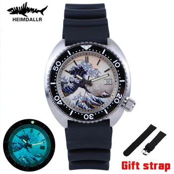 HEIMDALLR Sharkey 62MAS Dive Watch 30ATM Vodotesné Hodinky Sapphire Crystal Svetelný Dial NH35A Automatické Mechanické Náramkové hodinky
