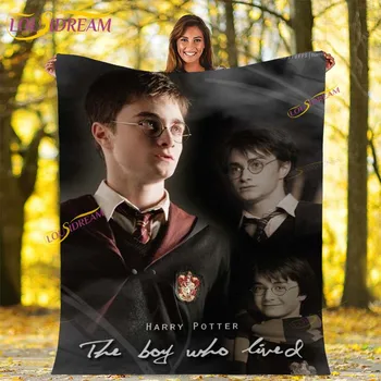 Harry s Potter-r Teplá Deka pre Obývacej Izby, Spálne, gauč Rozkladací Gauč Office Darčeky Flanelové Hodiť Prikrývky na postele