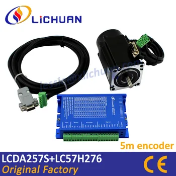 Horúce 2 fázy 57mm 2Nm Nema23 uzavreté slučky stepper servo motor driver kit LCDA257S nahradiť JMC 2HSS57 s 5m encoder kábel 1200rpm