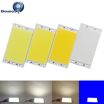 Hot predaj DENBOSS 12v LED COB čip Pásy S RF Controller LED Svetlo, 16W Prírodné Teplá Biela Modrá 94*50mm COB LED pre DIY lampa