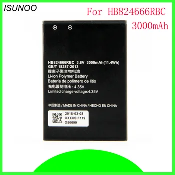 ISUNOO 3000mAh HB824666RBC Batériu Pre Huawei E5577 E5577Bs-937 Batérie