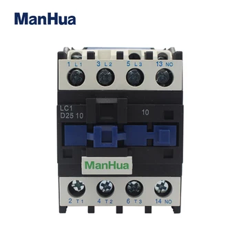 ManHua Vynikajúci Produkt Čína Dodávateľa LC1 D25 Elektronické magnetické AC Stykač S Nízkeho Napätia
