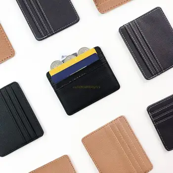 Minimalistický Kožené ID-Držiteľa Karty RFID Banka Blokovanie Kreditnej Karty, Multi-Slot Slim Karty Vrecku Peňaženku Drop Shipping