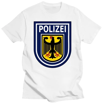 Nové Nemecko Mestá Berlín Osobitné Predpisy Platné Bundespolizei GSG-9 Mužov T-shirt SHORT Príležitostné O-Krku mužov oblečenie