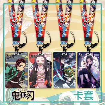 Nový Príchod Veľkoobchod 110*70 mm Japonské Anime Démon Vrah ozdobná šnúrka na uniforme občiansky Preukaz, Odznak Držiak S Kľúčom Keyring Darček