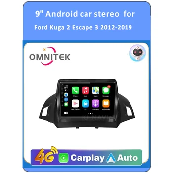 Omnitek Android 12 DSP Pre Ford Kuga 2 Escape 3 2012-2019 autorádia Multimediálne Video Prehrávač, Navigácia GPS, 2 Din