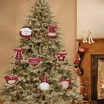 Ozdoby na vianočný Stromček Novinka Cítil Handričkou Stožiare, Vianočné Prívesok Dobrej-hľadá Zvýšiť Atmosféra Vianočná Ozdoba