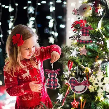 Ozdoby na vianočný Stromček Novinka Cítil Handričkou Stožiare, Vianočné Prívesok Dobrej-hľadá Zvýšiť Atmosféra Vianočná Ozdoba
