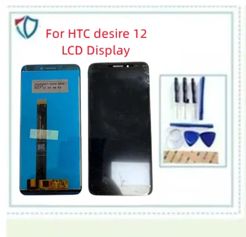 Pre HTC desire 12 LCD Displej Dotykový Displej Digitalizátorom. Sklenený Panel Náhradné Zhromaždenie Modul Čierna