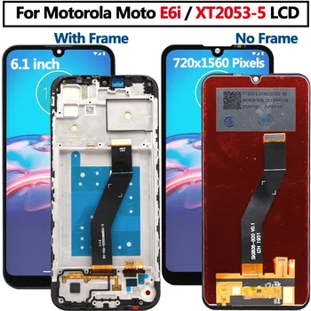 Pre Motorola E6i LCD Displej s frameTouch Obrazovke Digitalizátorom. Montáž XT2053-5 Pre Moto E6i displej LCD dotykový displej