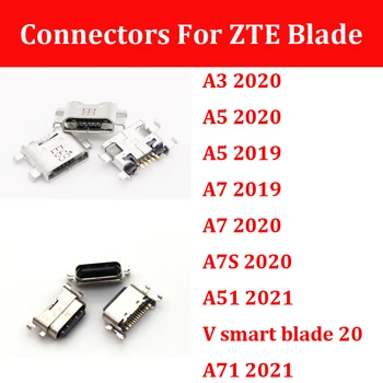 Pre ZTE A7 2019 A7S 2020 A5 2020 V Smart Čepeľ 20 A3 2020 Micro USB Nabíjací Port Konektor Poplatok Jack Zástrčky Dock Opravy
