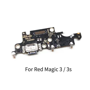 Pre ZTE Nubia Červená Magic 3 3s NX629J USB Nabíjanie Rada Dock Port Flex Kábel Opravy Dielov