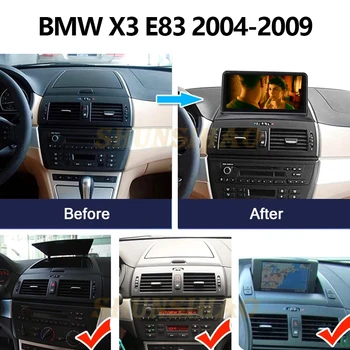 Qualcomm 662 autorádia multimediálne autoradio Pre BMW X3 E83 si 2.5 2.5 som 3.0 d 2004-2009 hráč CarPlay GPS Navi 256G android 12