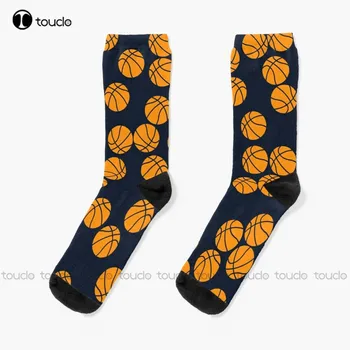 Roztomilý Basketbal Basketbal Gule Ponožky Črievičku Ponožky Pre Ženy, Vianoce, Nový Rok, Darček 360° Digitálna Tlač, Personalizované Vlastné