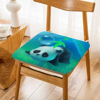 Roztomilý China Panda Tvorivé Sedáku Office Jedálenský Stoličku Pad Hubky Gauč Mat Non-Slip Vonkajšie Záhradné Vankúše