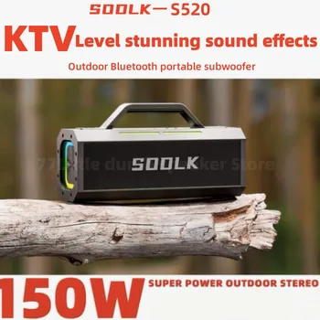 SODLK 150W Big Power Prenosné TWS Subwoofer Vodotesný Zvukový Stĺpec Bezdrôtovej technológie NFC, Bluetooth Reproduktor Vonkajšie Mobile Power Supply