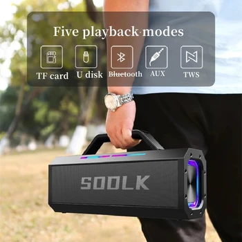 SODLK 150W Big Power Prenosné TWS Subwoofer Vodotesný Zvukový Stĺpec Bezdrôtovej technológie NFC, Bluetooth Reproduktor Vonkajšie Mobile Power Supply