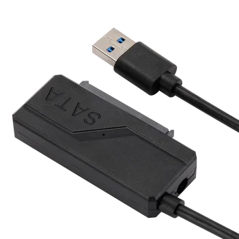 Sata na USB 3.0 Kábel Adaptéra USB Na SATA 3 Kábla Podporu 22 Pin 2.5 3.5 inche Externý HDD SSD Pevný Disk Počítača na Konektor Fit