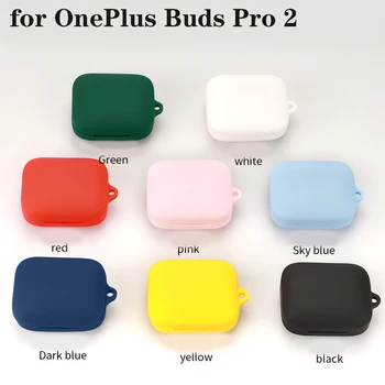 Slúchadlá Prípade OnePlus Puky Pro2 Prípade Farbou Silikónové Bluetooth Slúchadlo Kryt Shockproof Hearphone chrániť kryt