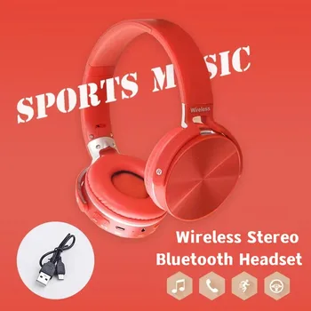 Super Bluetooth Bezdrôtové Slúchadlá S Mikrofónom 110Hr Skladacia Cez Ucho Bluetooth 5.2 Headset Slúchadlo Telefónu a PC, Športové