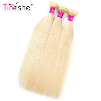 Tinashe Vlasy 613 Zväzky Brazílsky Vlasy Väzbe Zväzky Remy Ľudské Vlasy Rovné Vlasy, 3 Zväzky 10 - 26-Palcový Blondína Zväzky