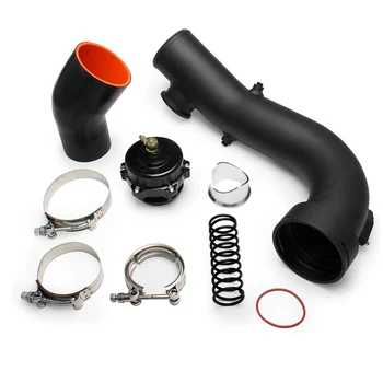 Turbo Vstupný Poplatok Rúry Pevného Potrubia Kit s 50 mm Blow Off Ventil Pre BMW N54 E88 E90 E92 135i 335i 335