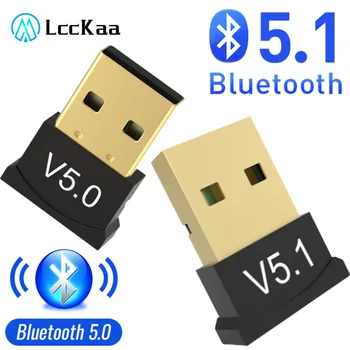 USB Bluetooth Adaptér 5.1 Modul Vysielača Bluetooth 5.0 5.1 pre PC Prenosný Bezdrôtový Reproduktor Audio Prijímač USB Vysielač