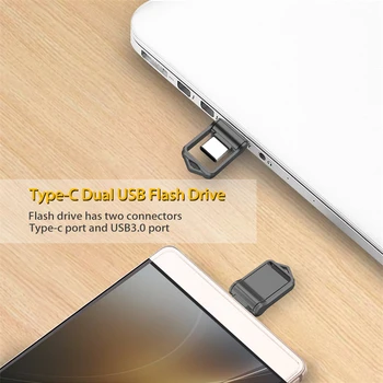 USB Flash Disk 512G 1 TB 2TB OTG Typu C, USB 3.0 Držať Pero Disk Mini Externé Memory Stick pre SmartPhone MacBook Tablet Samsung