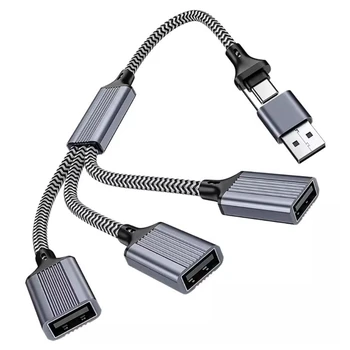 USB/Typ C Muž na 2/3 USB Žena Splitter Hub Napájací Kábel Predlžovací Adaptér Dropship